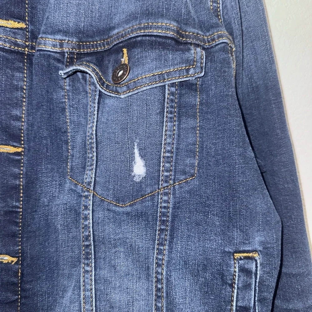 Goodfellow & Co Men's Sz XL Monticello Wash Denim Trucker Jacket Blue Button Up